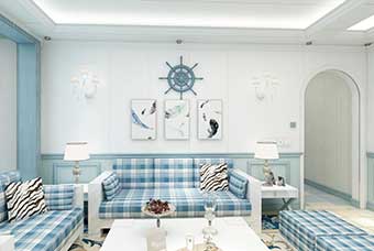 江门地中海风格-客厅