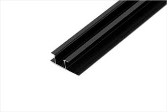 江门航空纤维墙咔铝合金带灯中条（哑黑氧化）