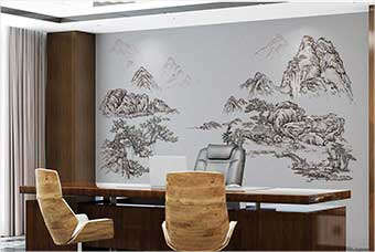 江门森佰汇航空纤维墙咔（山水之间）